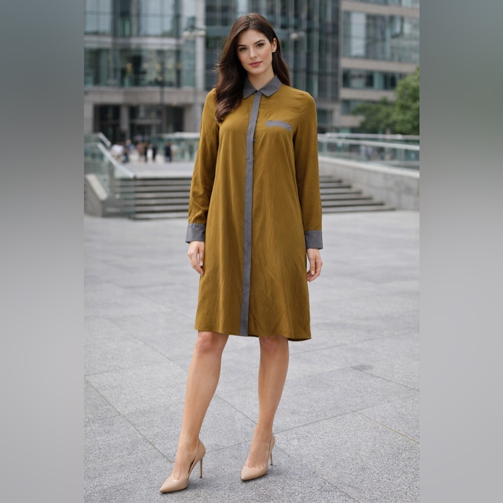 Adam by Adam Lippes Shirt Dress – Mustard